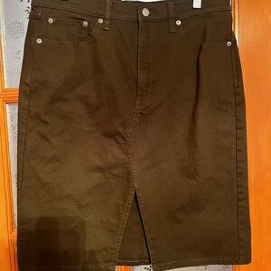 Banana Republic Olive Green Skirt